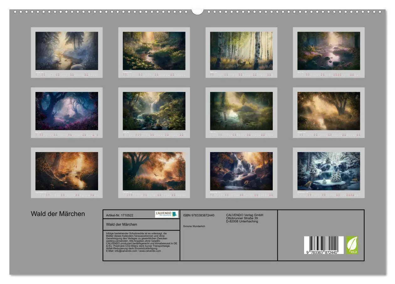 Bild: 9783383872440 | Wald der Märchen (hochwertiger Premium Wandkalender 2025 DIN A2...