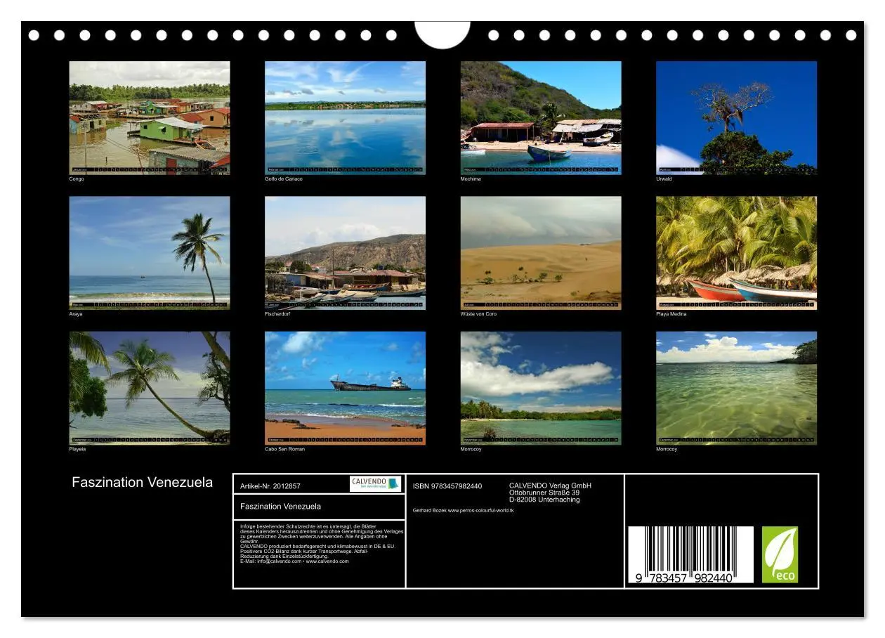 Bild: 9783457982440 | Faszination Venezuela (Wandkalender 2026 DIN A4 quer), CALVENDO...