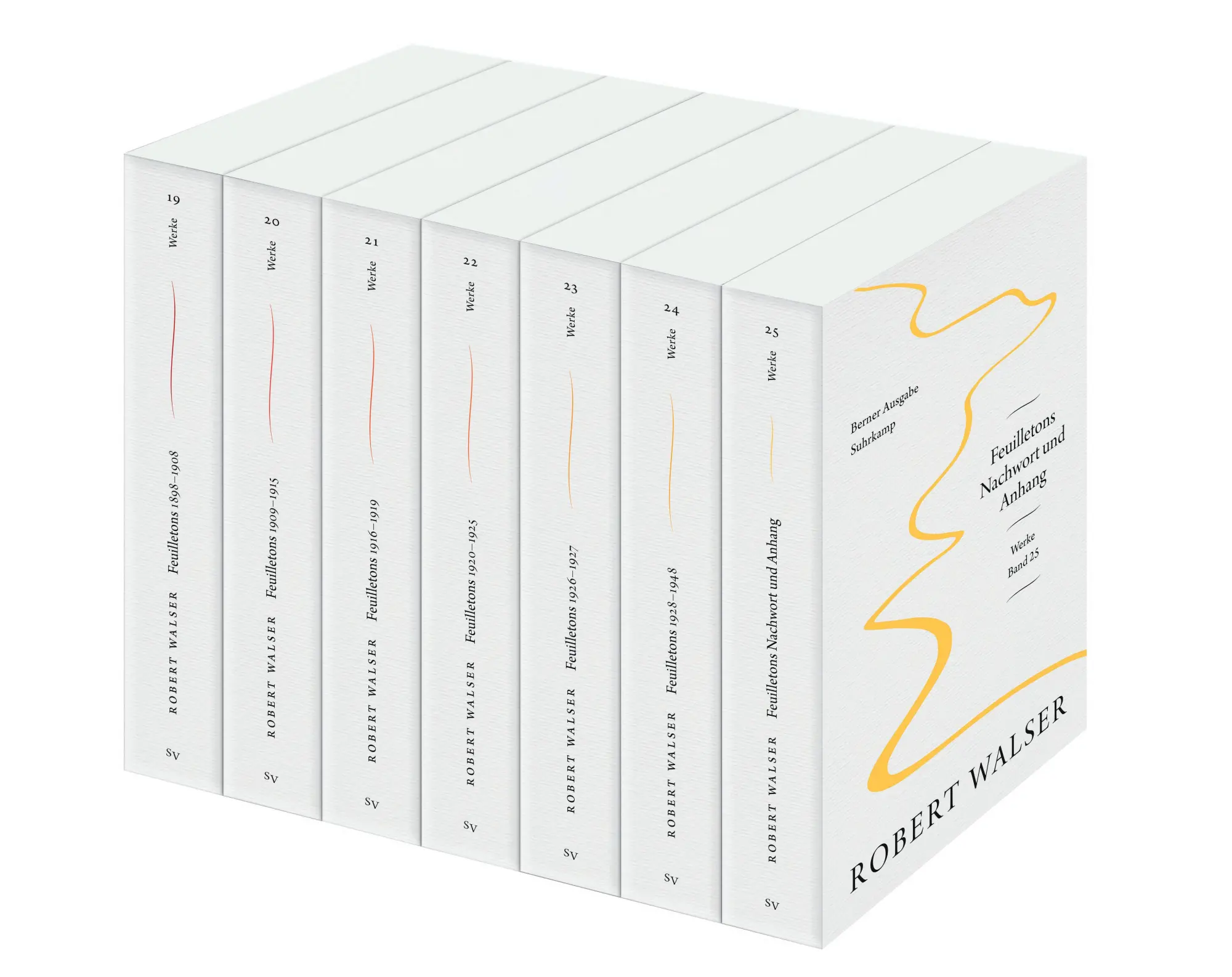 Cover: 9783518432440 | Werke. Berner Ausgabe | Feuilletons 1-7 Sieben Bände im Schuber | Buch