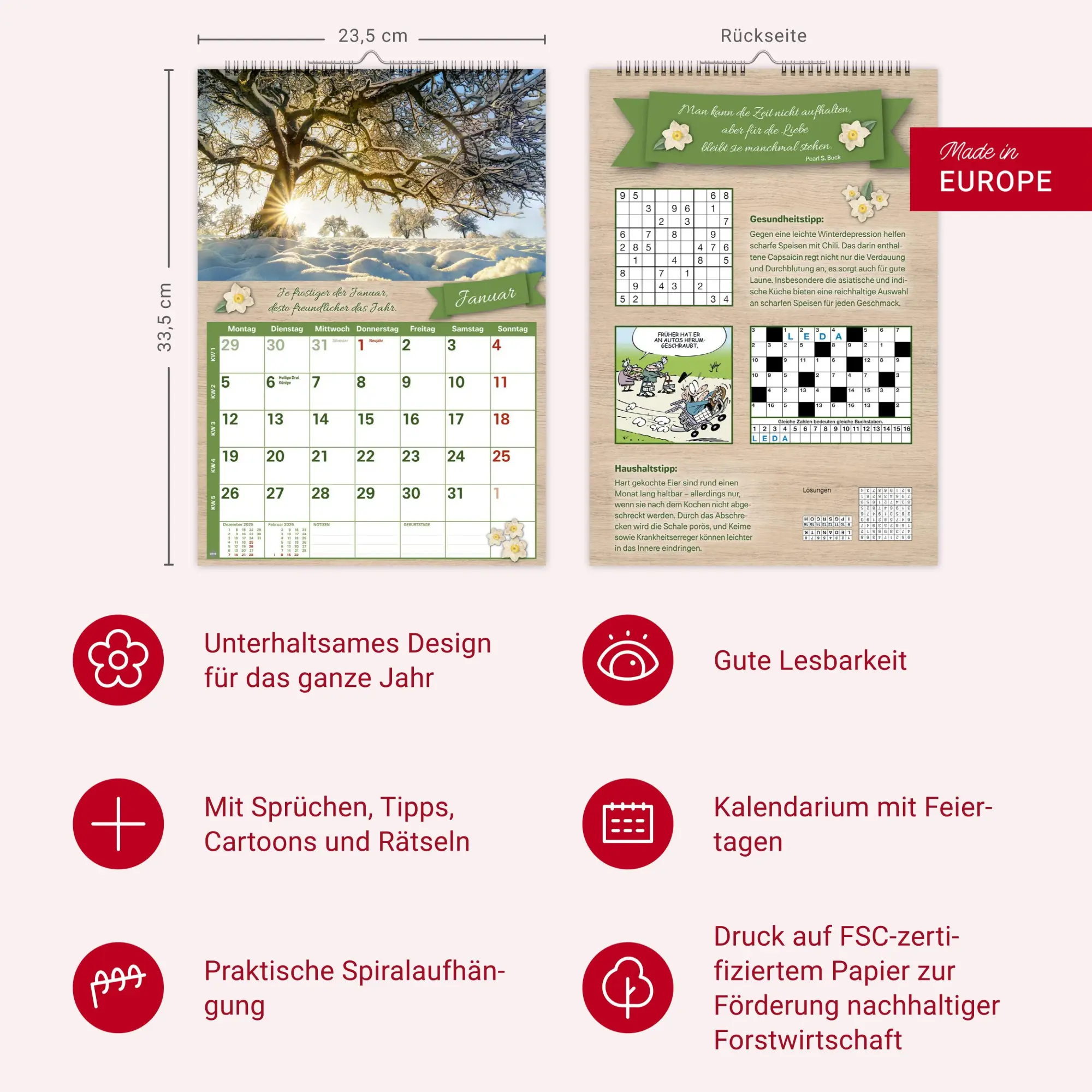 Bild: 9783756412440 | Rentnerkalender 2026 | Kalender | Spiralbindung | 25 S. | Deutsch