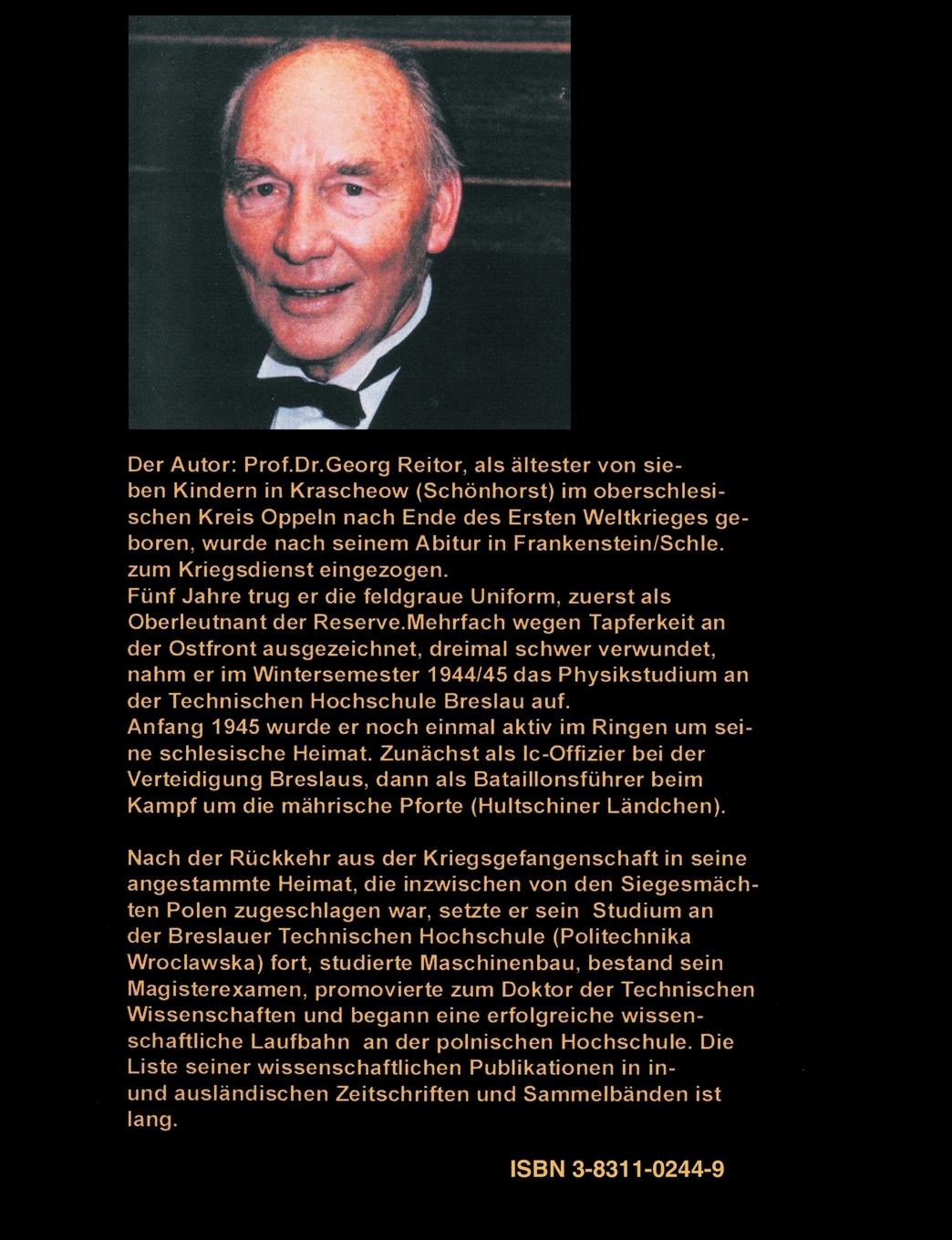 Rückseite: 9783831102440 | Vom Lager zum Lehrstuhl | Georg Reitor | Taschenbuch | 648 S. | 2000
