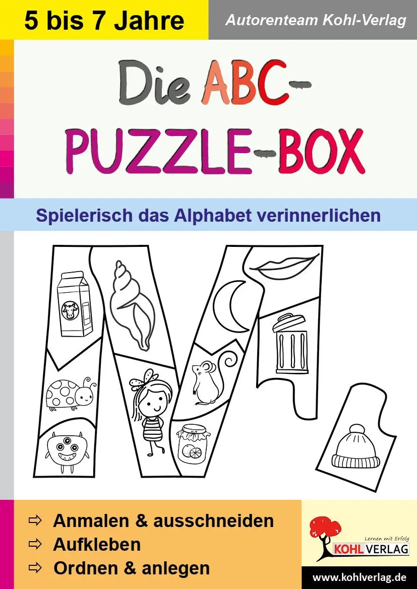 Cover: 9783985582440 | Die ABC-Puzzle-Box | Spielerisch das Alphabet verinnerlichen | Buch