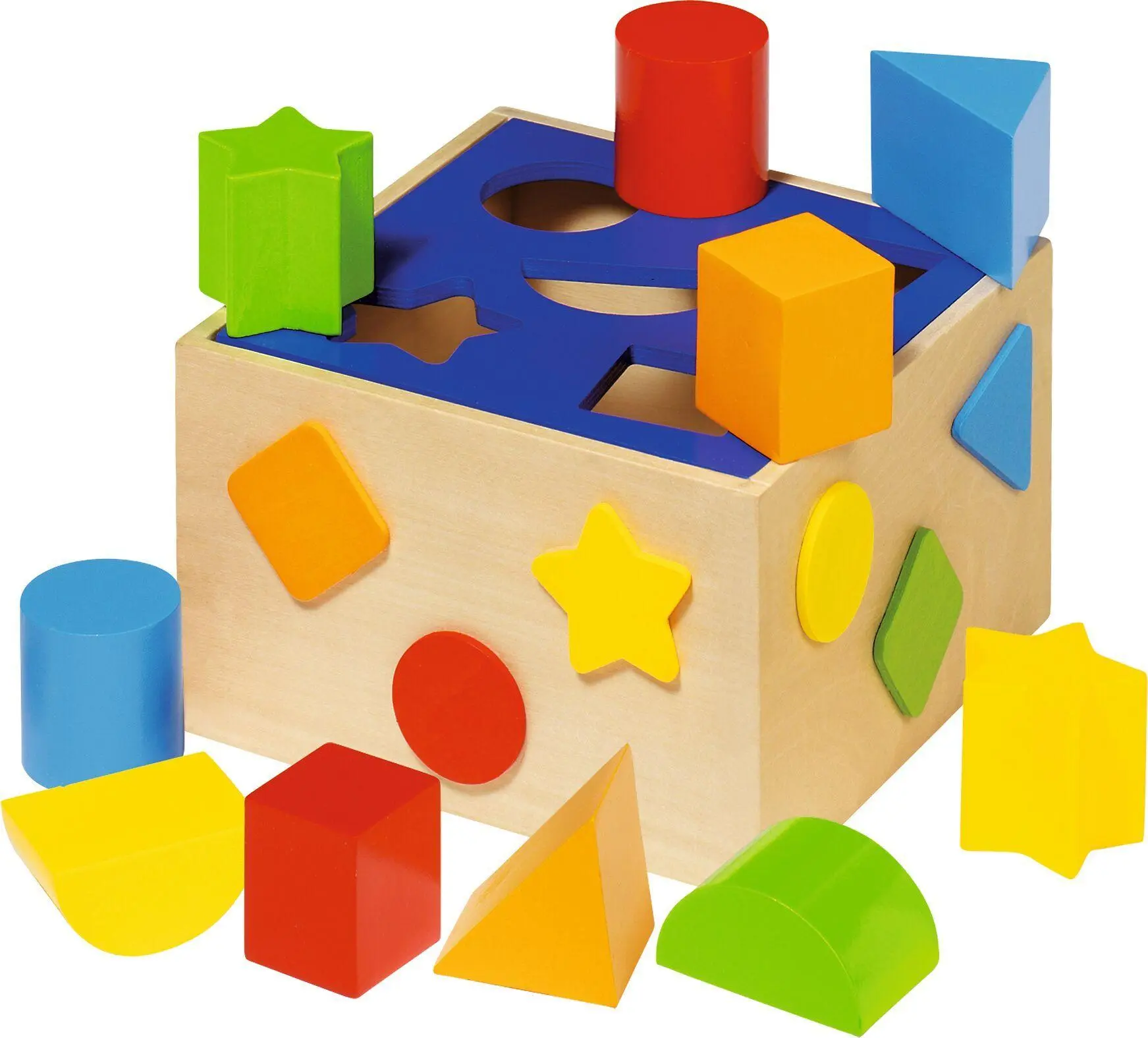 Cover: 4013594382540 | Sort Box | 16 x 16 x 10 cm (Box), Holz, 10 Klötze, per Stück | Deutsch