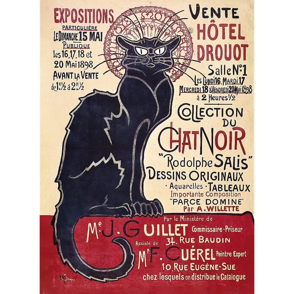 Bild: 5900511202540 | Holz Puzzle 200 - Der schwarze Kater / Théophile Alexandre Steinlen