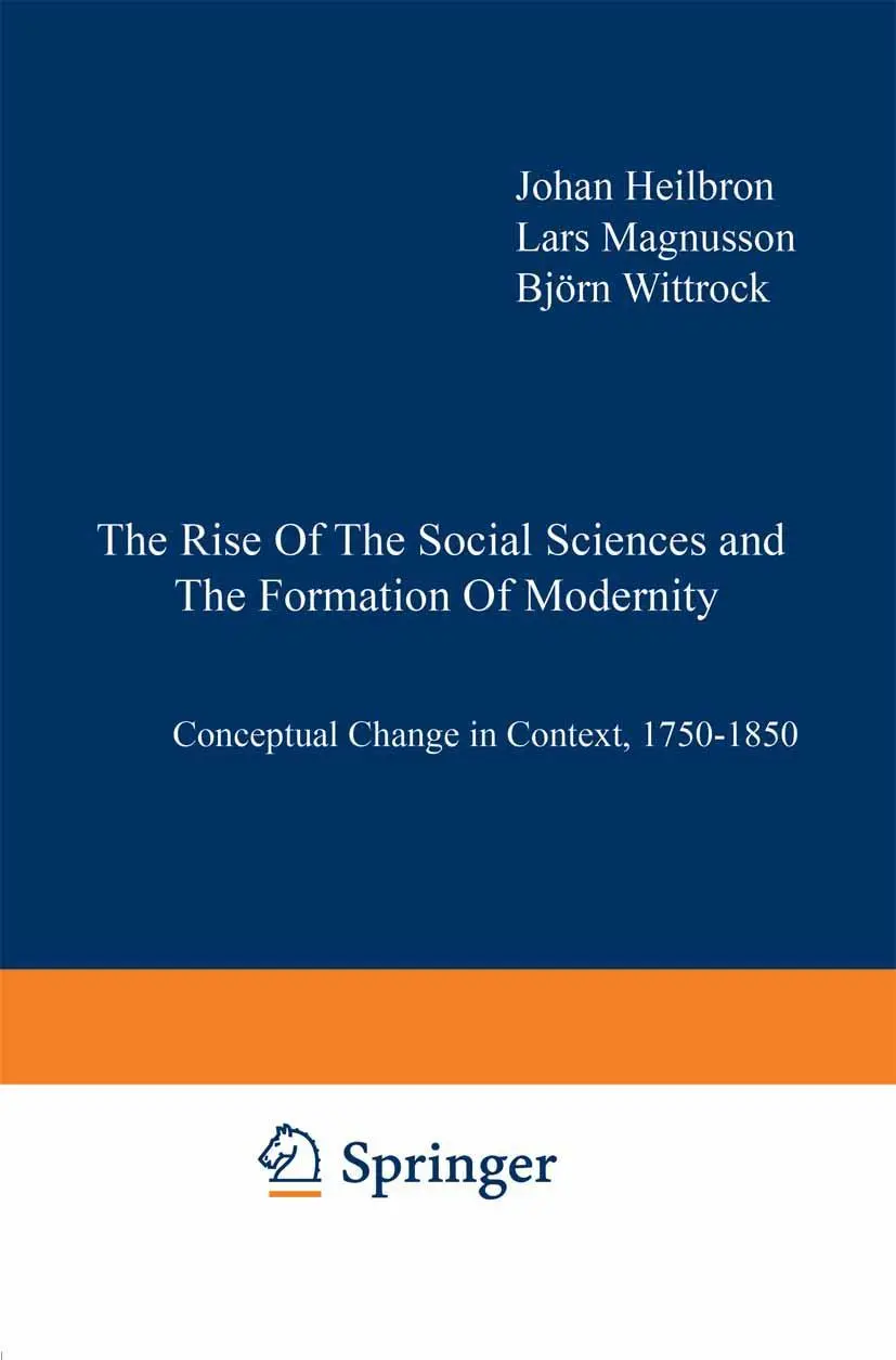 Cover: 9781402002540 | The Rise of the Social Sciences and the Formation of Modernity | Buch