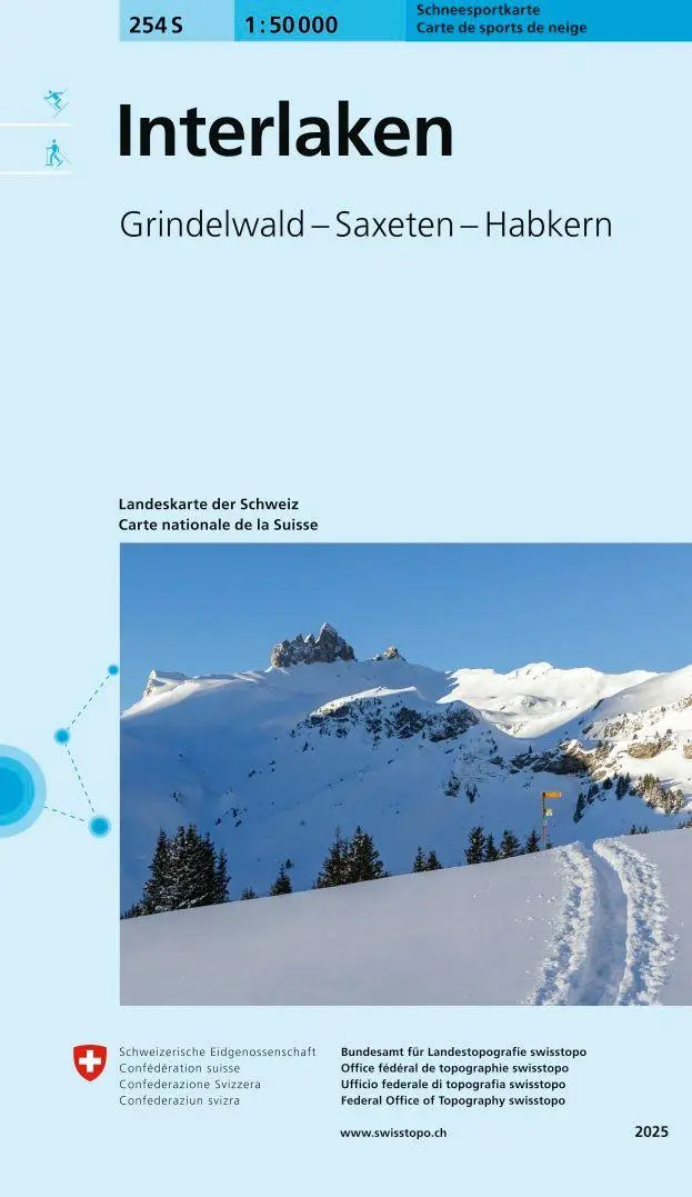 Cover: 9783302502540 | 254S Interlaken Schneesportkarte | Grindelwald - Saxeten - Habkern