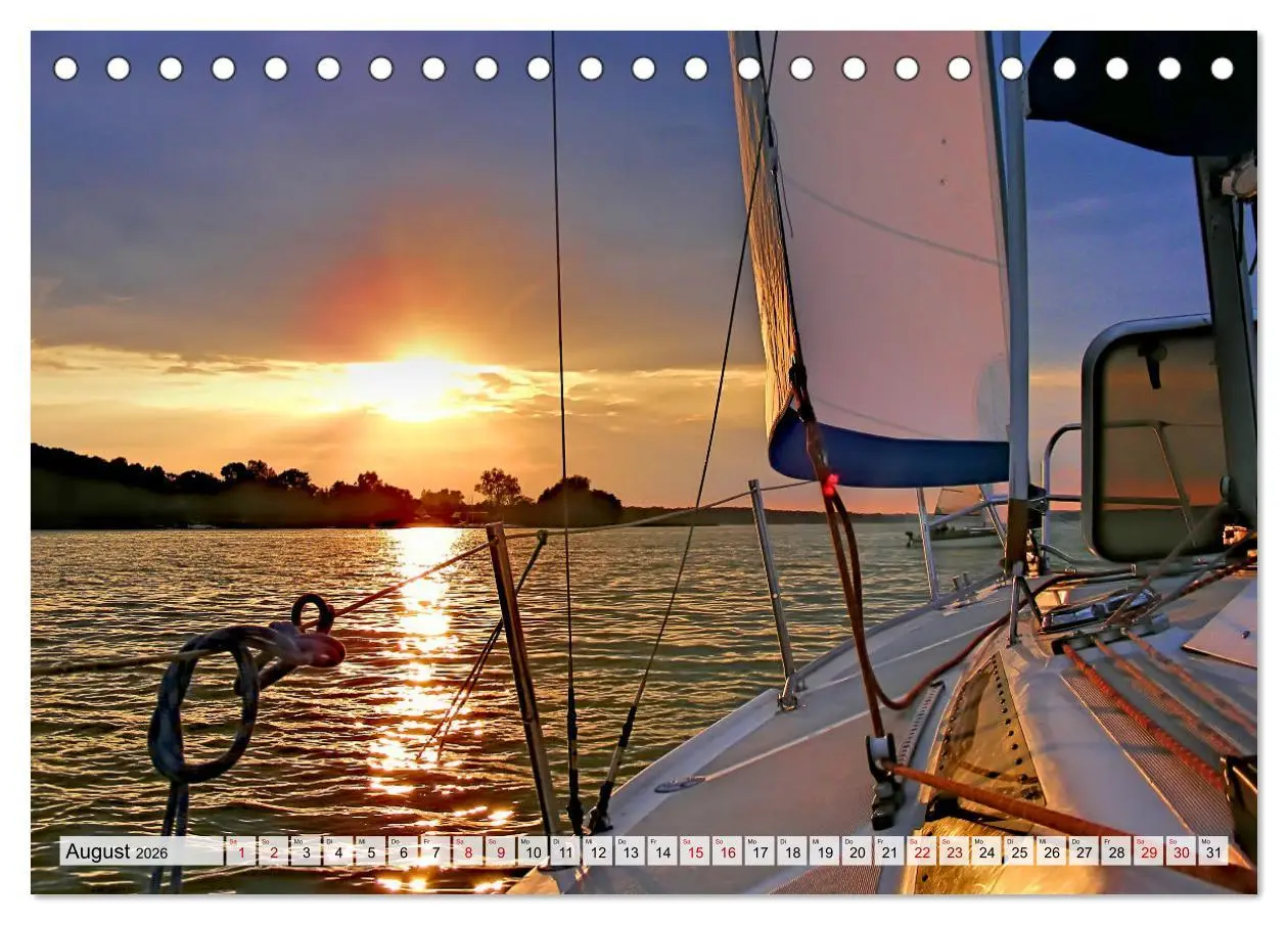 Bild: 9783457422540 | Segeln - mit dem Wind (Tischkalender 2026 DIN A5 quer), CALVENDO...