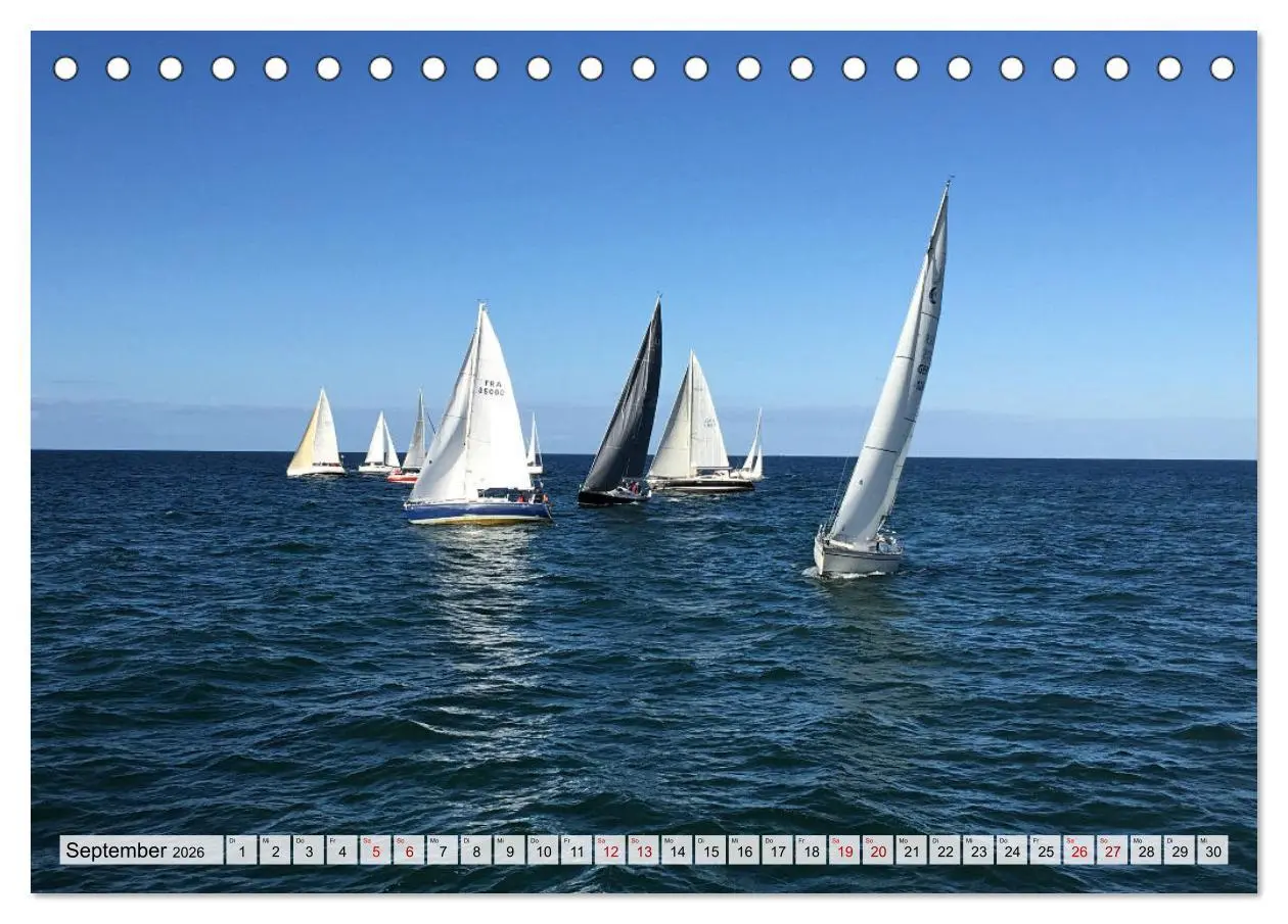 Bild: 9783457422540 | Segeln - mit dem Wind (Tischkalender 2026 DIN A5 quer), CALVENDO...