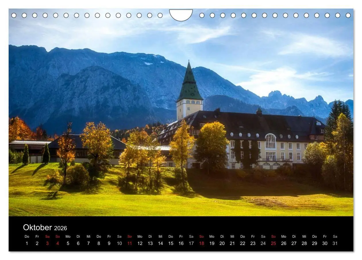Bild: 9783516062540 | Bergblicke - Elmau (Wandkalender 2026 DIN A4 quer), CALVENDO...