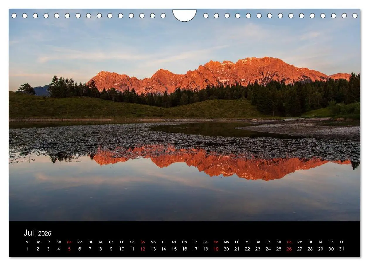 Bild: 9783516062540 | Bergblicke - Elmau (Wandkalender 2026 DIN A4 quer), CALVENDO...