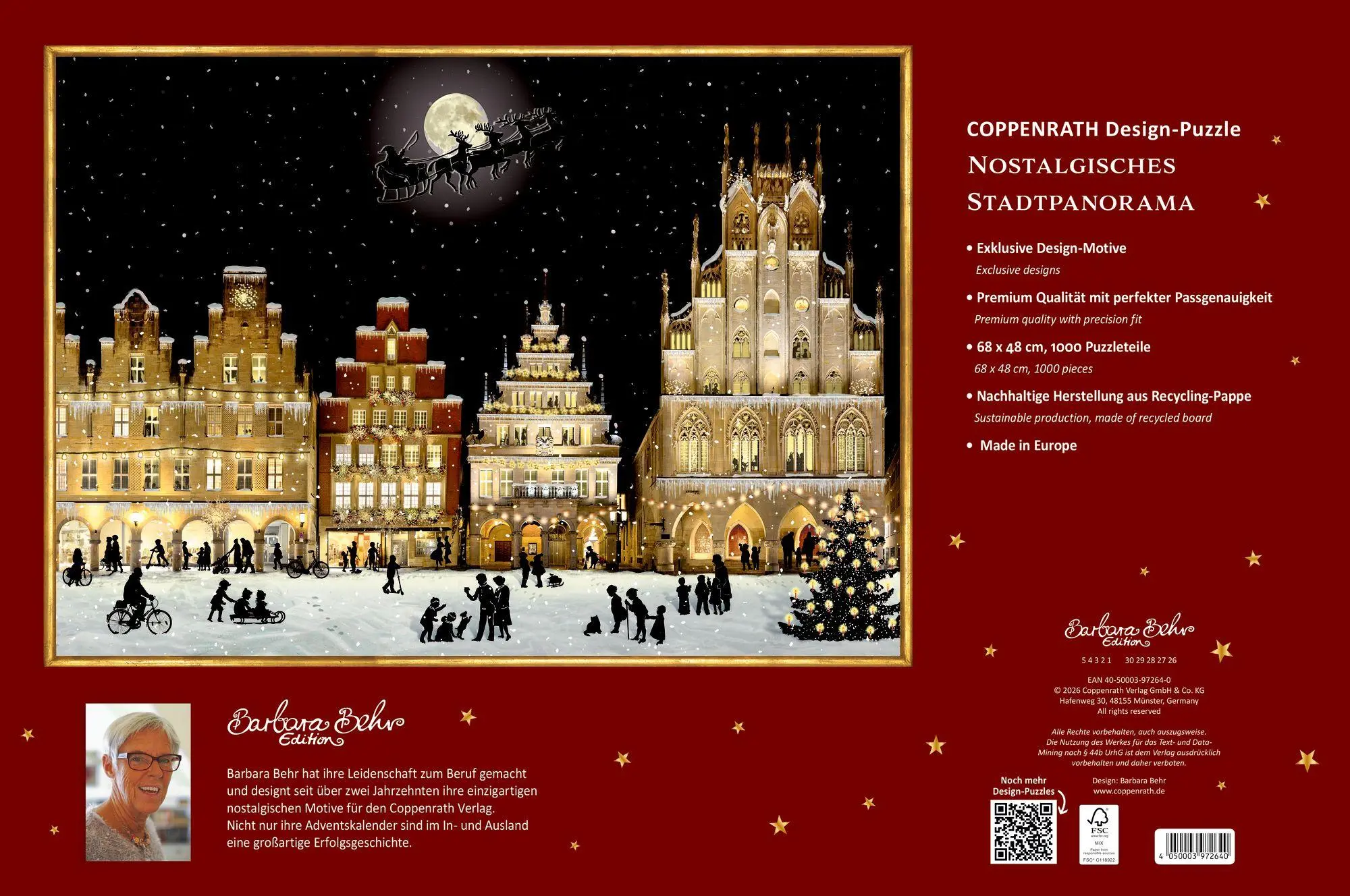Bild: 4050003972640 | Puzzle - Nostalgisches Stadtpanorama - 1000 Teile | Barbara Behr