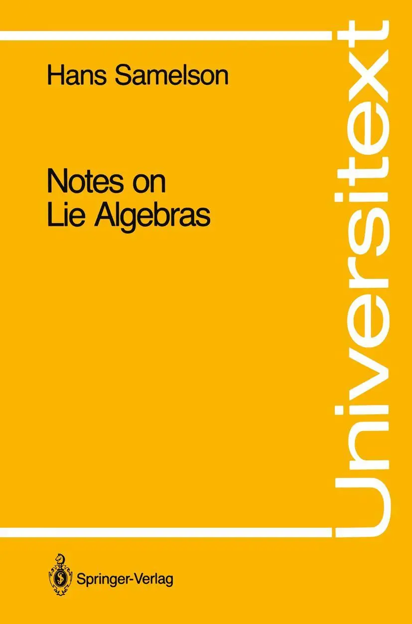 Cover: 9780387972640 | Notes on Lie Algebras | Hans Samelson | Taschenbuch | xii | Englisch