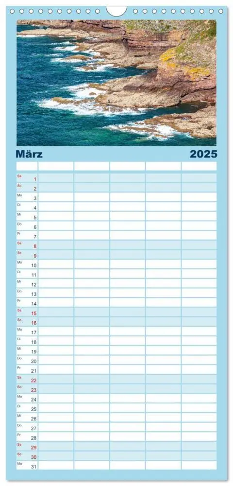 Bild: 9783457102640 | Familienplaner 2025 - Bretagne Traumhafte Küsten in Frankreichs...