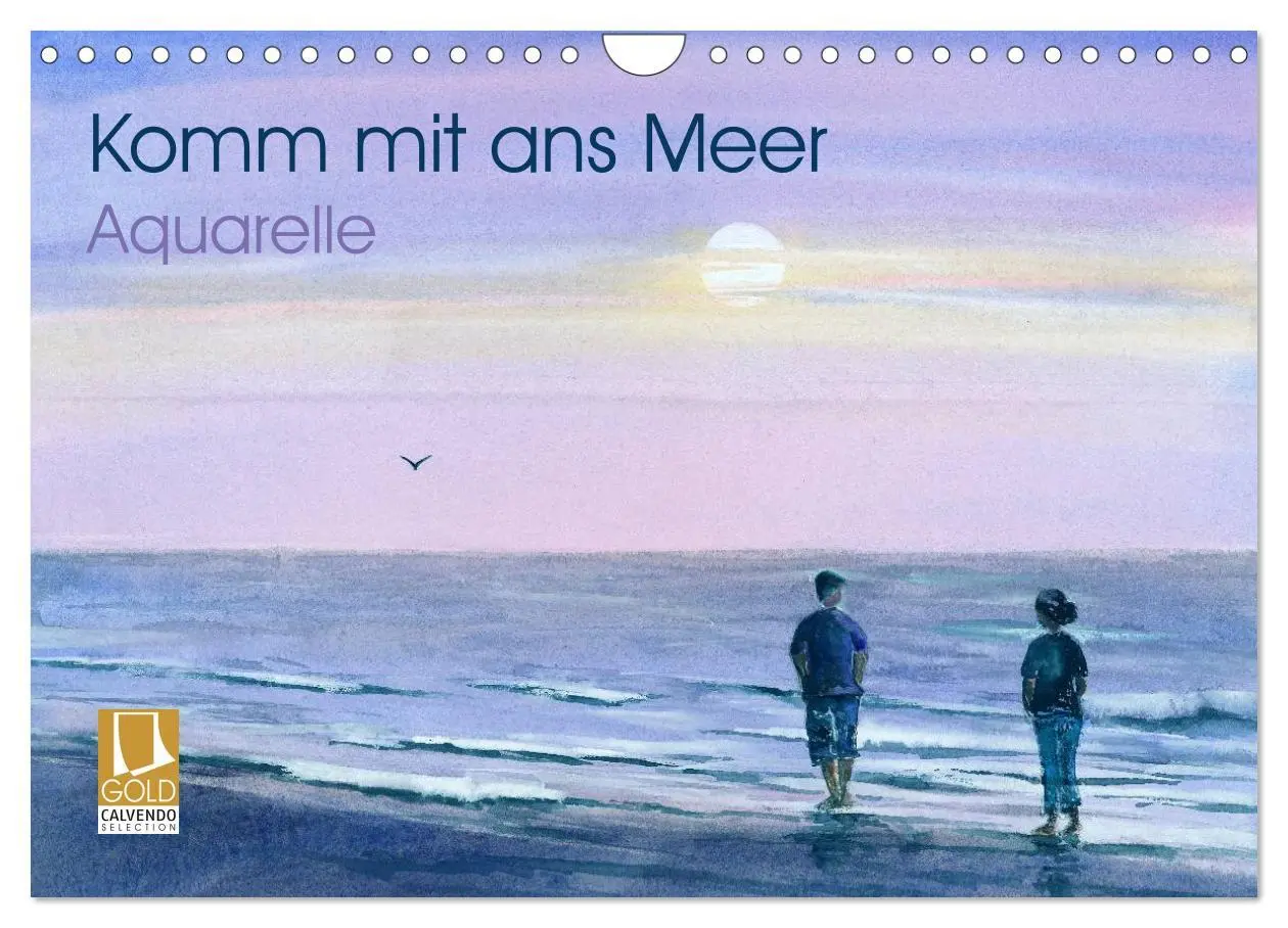 Cover: 9783516052640 | Komm mit ans Meer - Aquarelle (Wandkalender 2026 DIN A4 quer),...
