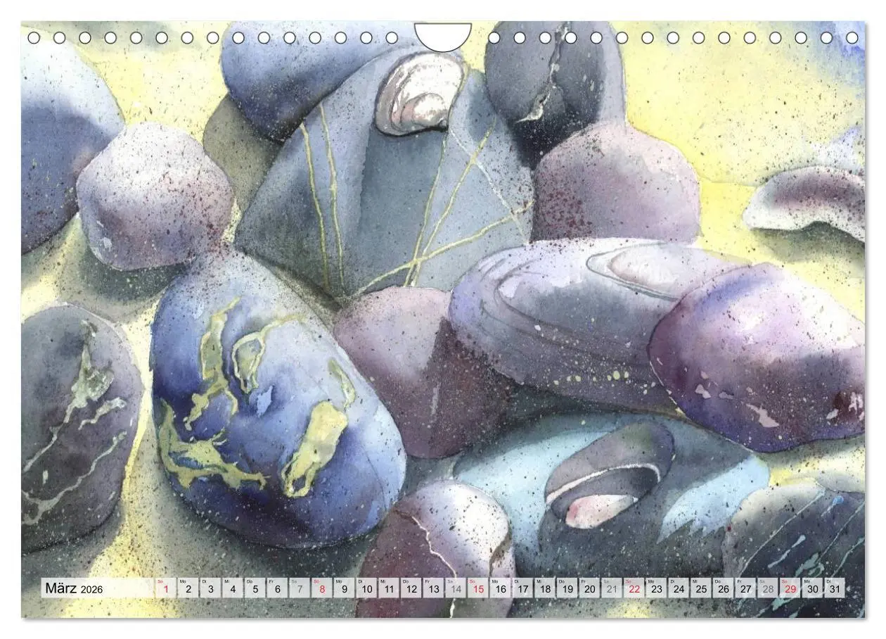 Bild: 9783516052640 | Komm mit ans Meer - Aquarelle (Wandkalender 2026 DIN A4 quer),...