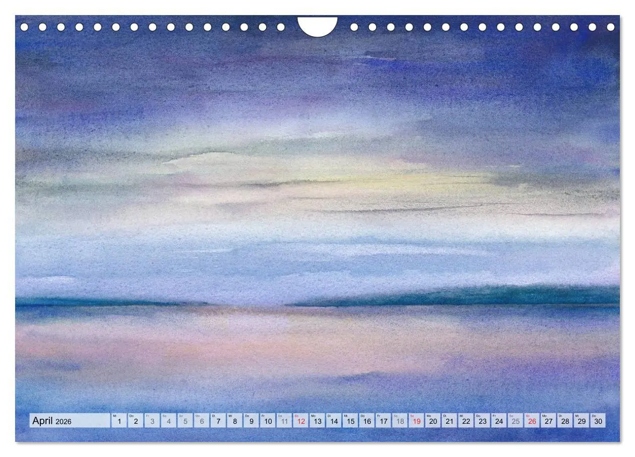 Bild: 9783516052640 | Komm mit ans Meer - Aquarelle (Wandkalender 2026 DIN A4 quer),...