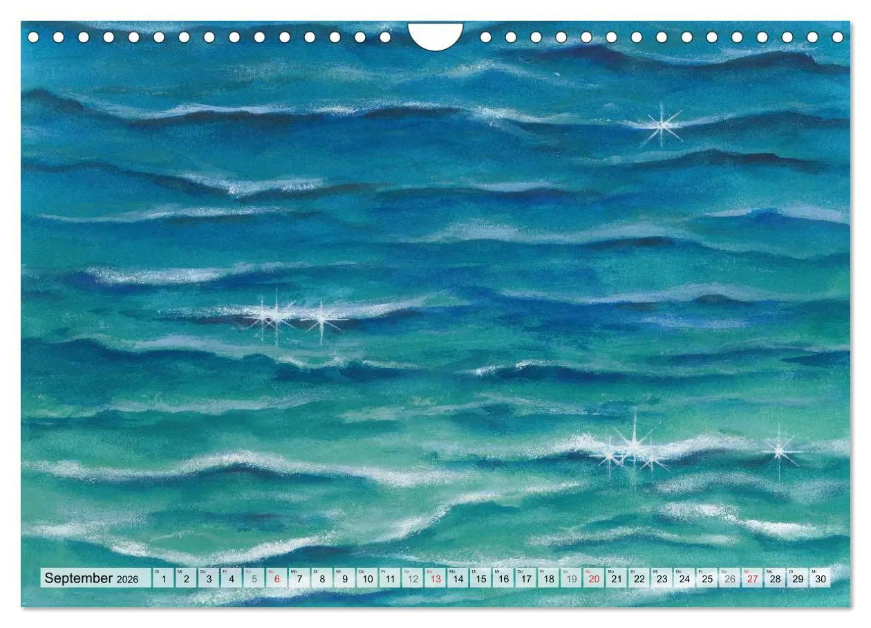 Bild: 9783516052640 | Komm mit ans Meer - Aquarelle (Wandkalender 2026 DIN A4 quer),...