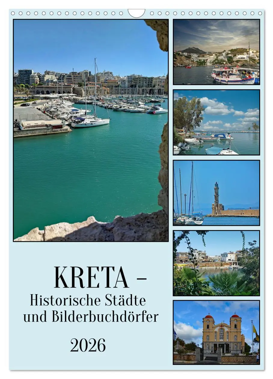 Cover: 9783516362640 | Kreta - Historische Städte und Bilderbuchdörfer (Wandkalender 2026...