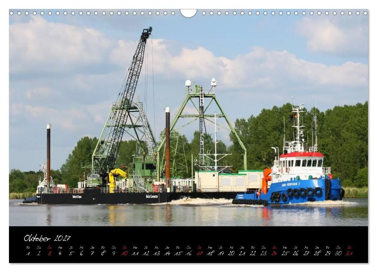 Bild: 9783594102640 | Schiffe - Unterwegs in Norddeutschland (Wandkalender 2027 DIN A3...