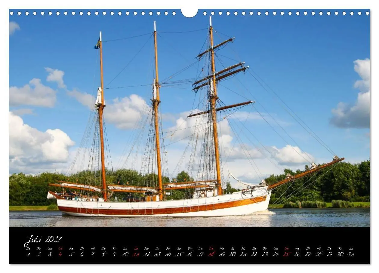 Bild: 9783594102640 | Schiffe - Unterwegs in Norddeutschland (Wandkalender 2027 DIN A3...