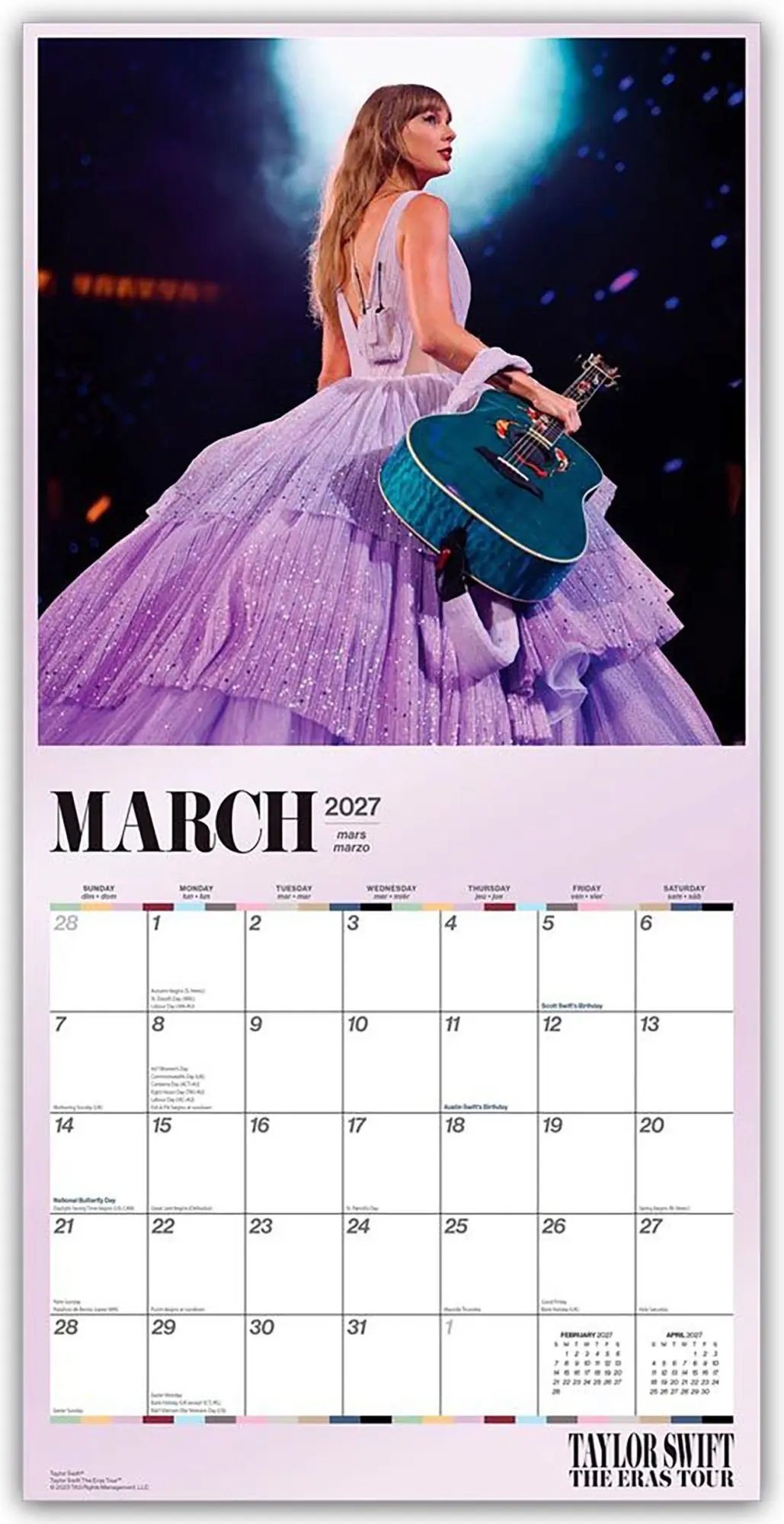 Bild: 9783803532640 | Taylor Swift 2027 - Offizieller Wandkalender | Kalender | 28 S. | 2027