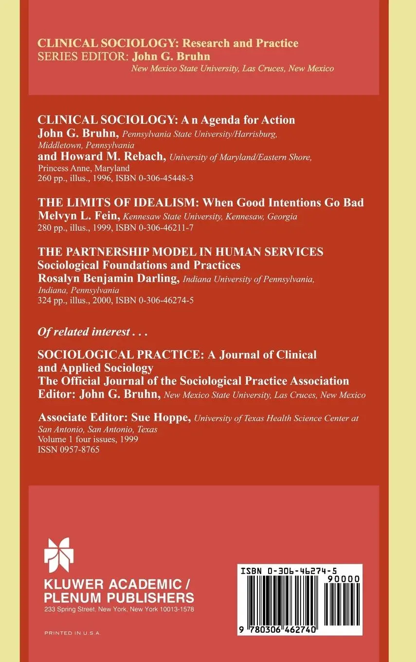 Rückseite: 9780306462740 | The Partnership Model in Human Services | Rosalyn Benjamin Darling