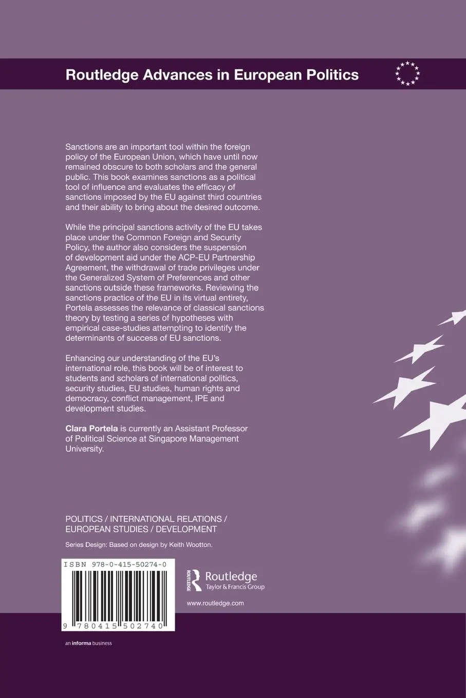 Rückseite: 9780415502740 | European Union Sanctions and Foreign Policy | Clara Portela | Buch