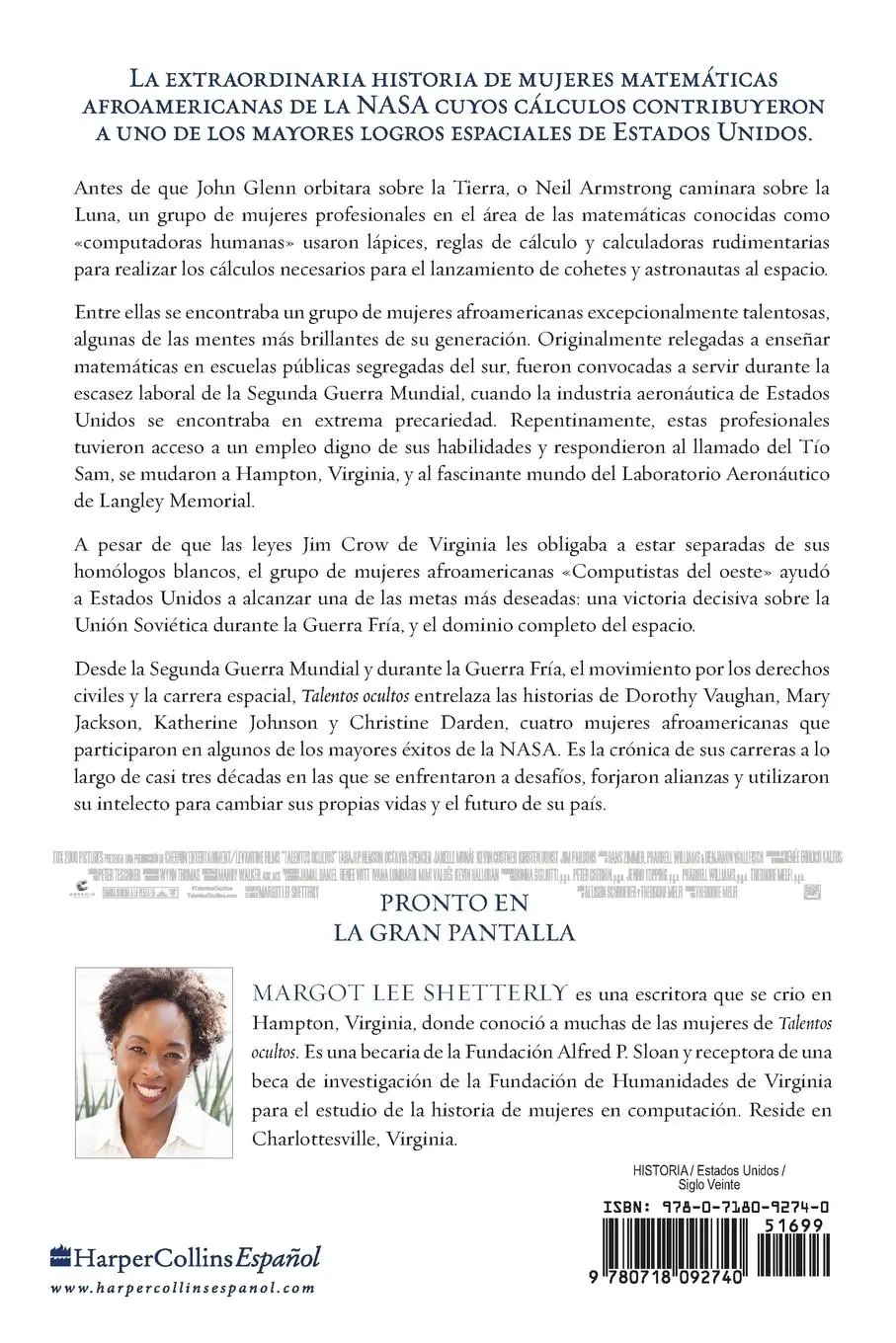 Rückseite: 9780718092740 | El Talentos Ocultos | Margot Lee Shetterly | Taschenbuch | Spanisch