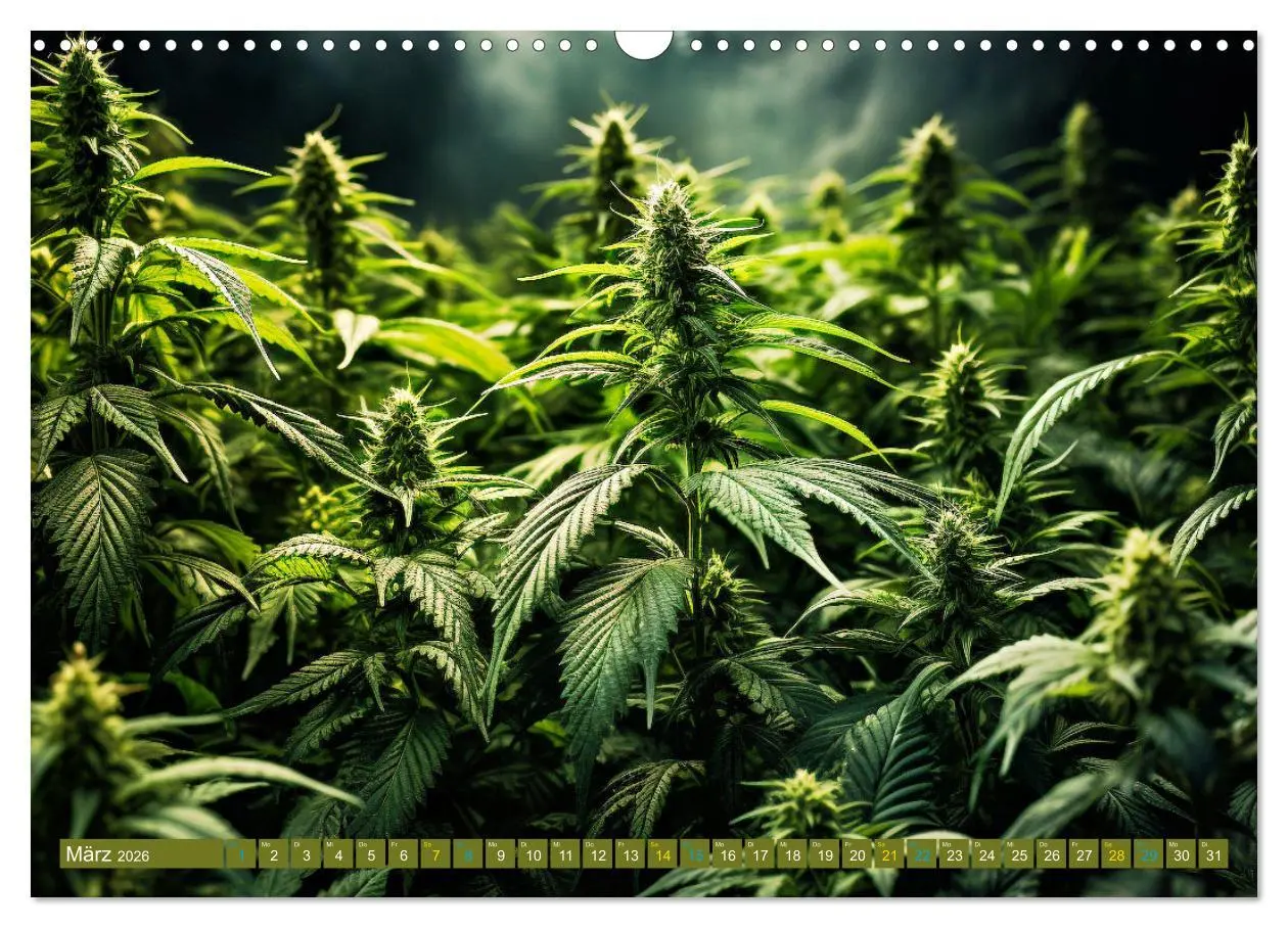 Bild: 9783457402740 | Faszination Cannabis (Wandkalender 2026 DIN A3 quer), CALVENDO...