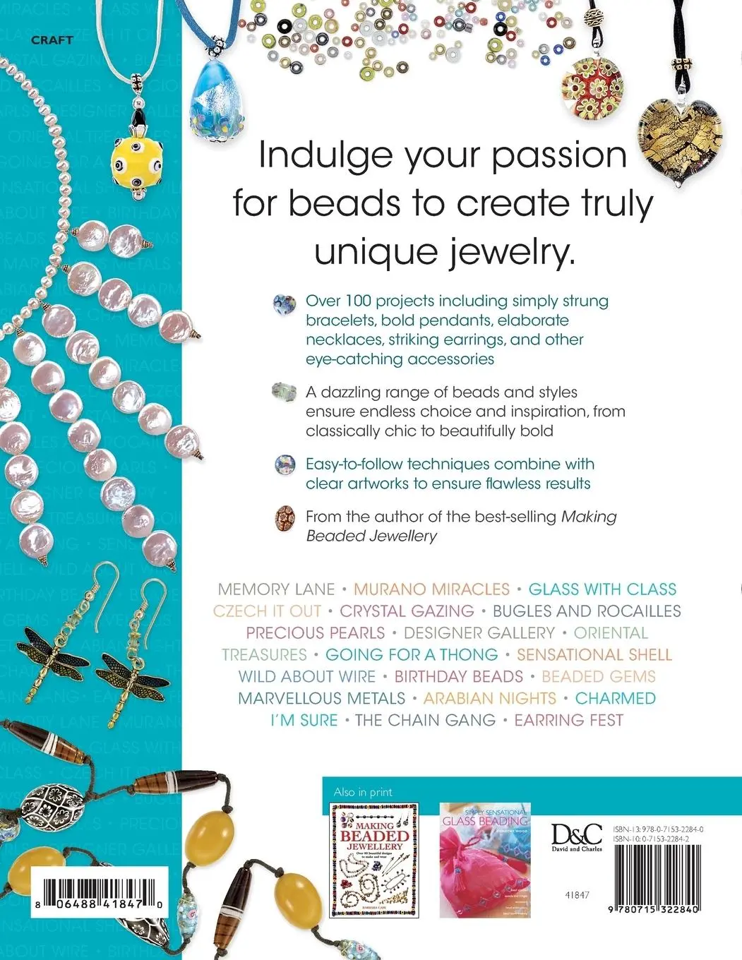 Rückseite: 9780715322840 | All about Beads | Over 100 Jewellery Designs to Make and Wear | Case