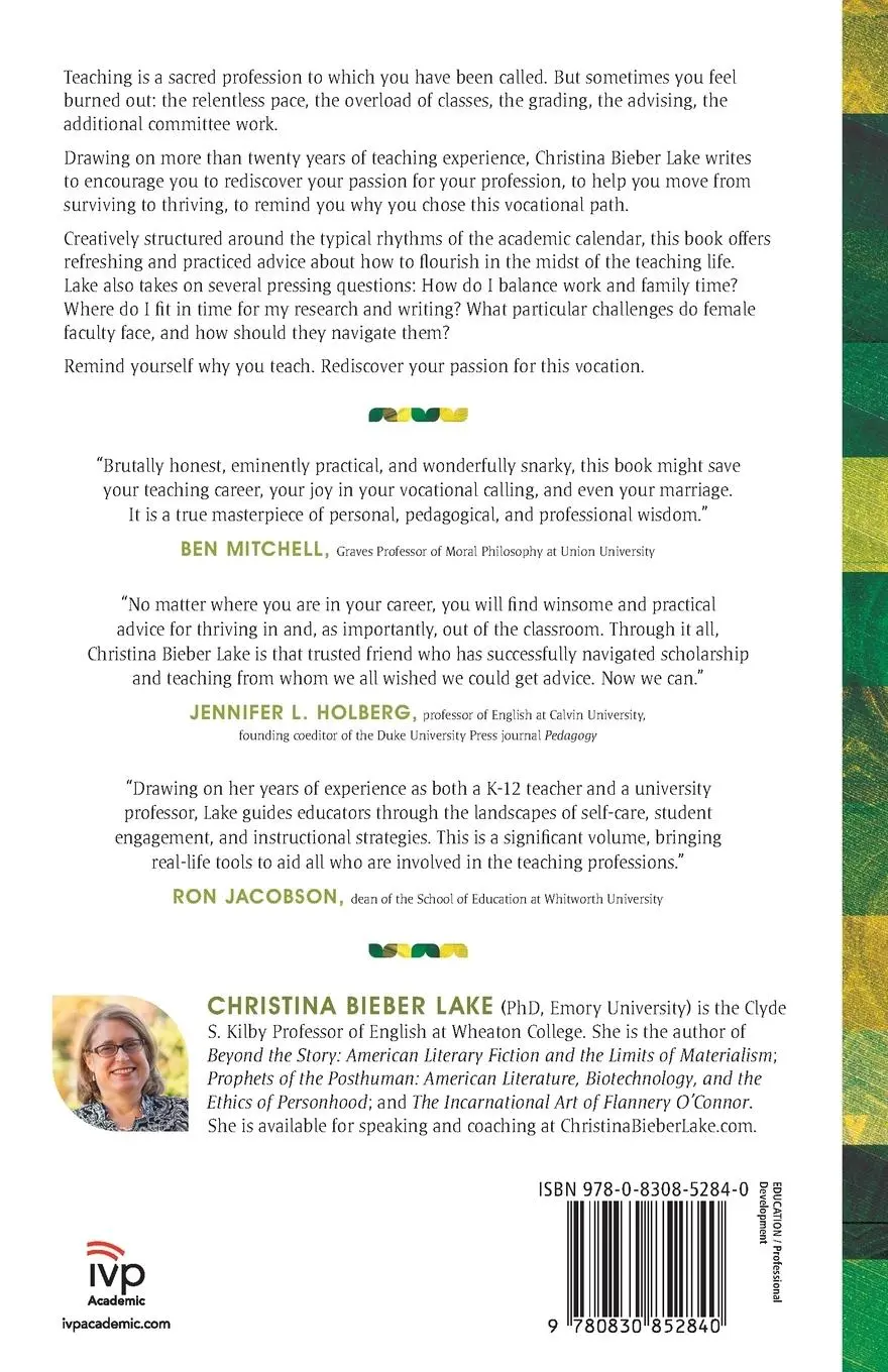 Rückseite: 9780830852840 | The Flourishing Teacher | Vocational Renewal for a Sacred Profession