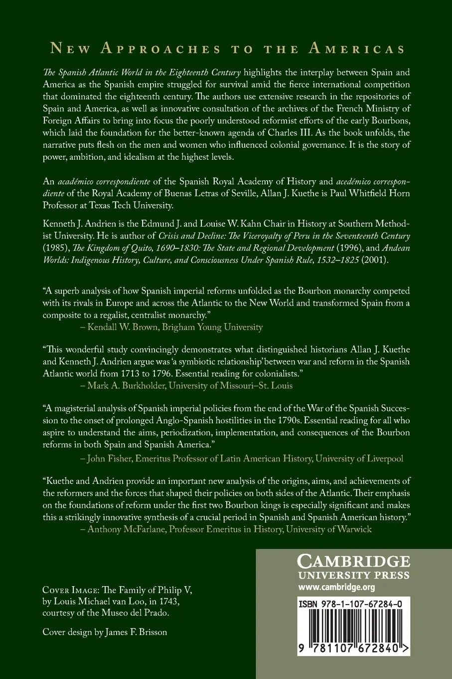Rückseite: 9781107672840 | The Spanish Atlantic World in the Eighteenth Century | Kuethe (u. a.)