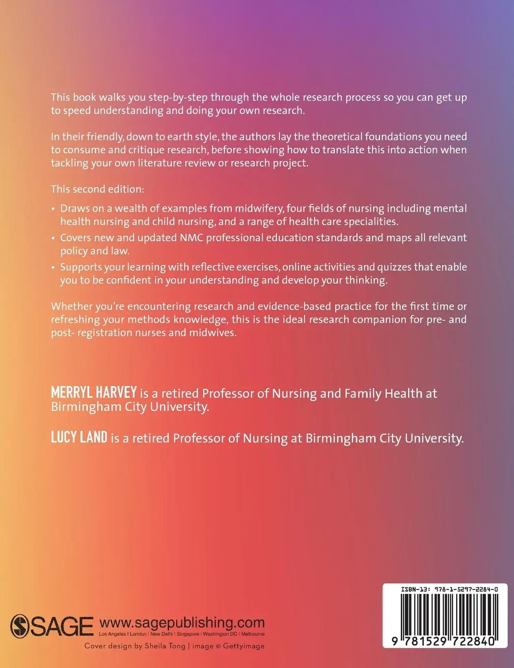 Rückseite: 9781529722840 | Research Methods for Nurses and Midwives | Theory and Practice | Buch