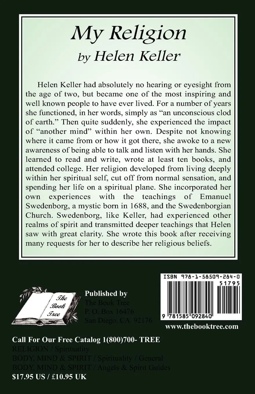 Rückseite: 9781585092840 | My Religion | Helen Keller | Taschenbuch | Kartoniert / Broschiert