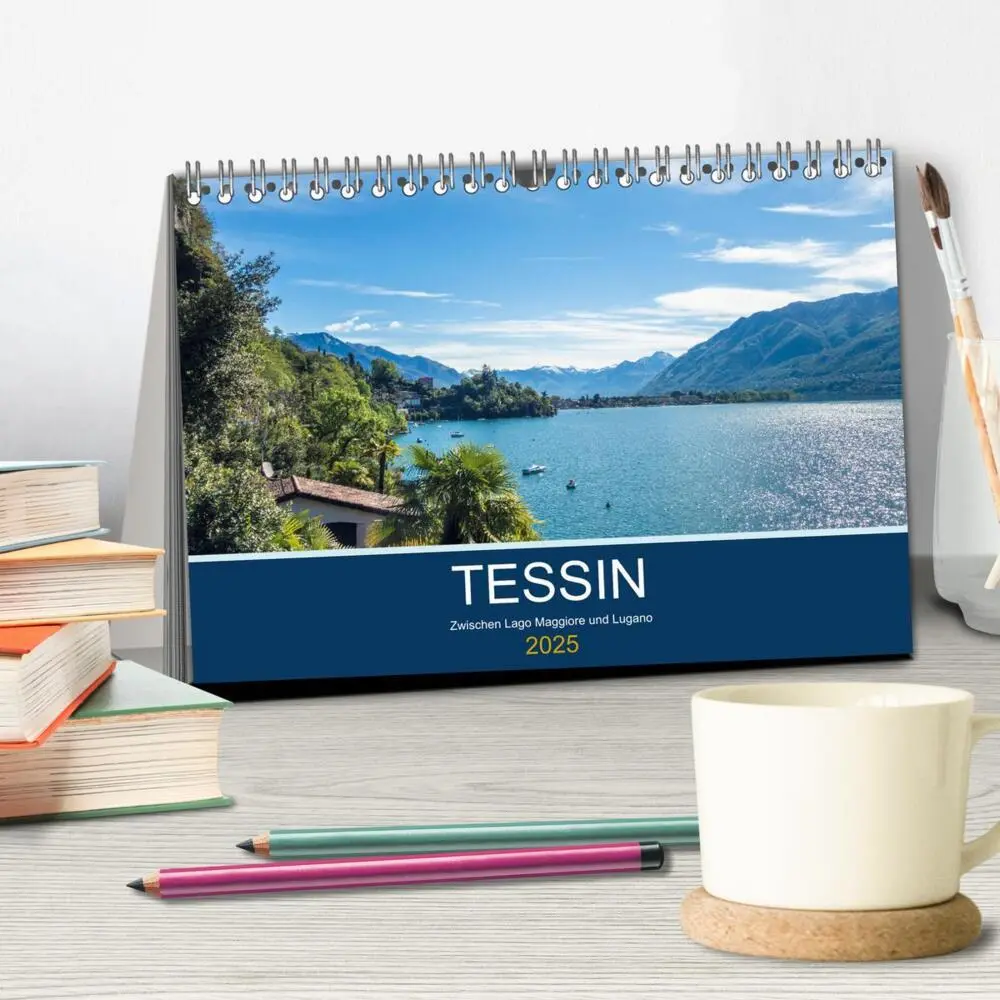 Bild: 9783435232840 | Tessin, zwischen Lago Maggiore und Lugano (Tischkalender 2025 DIN...