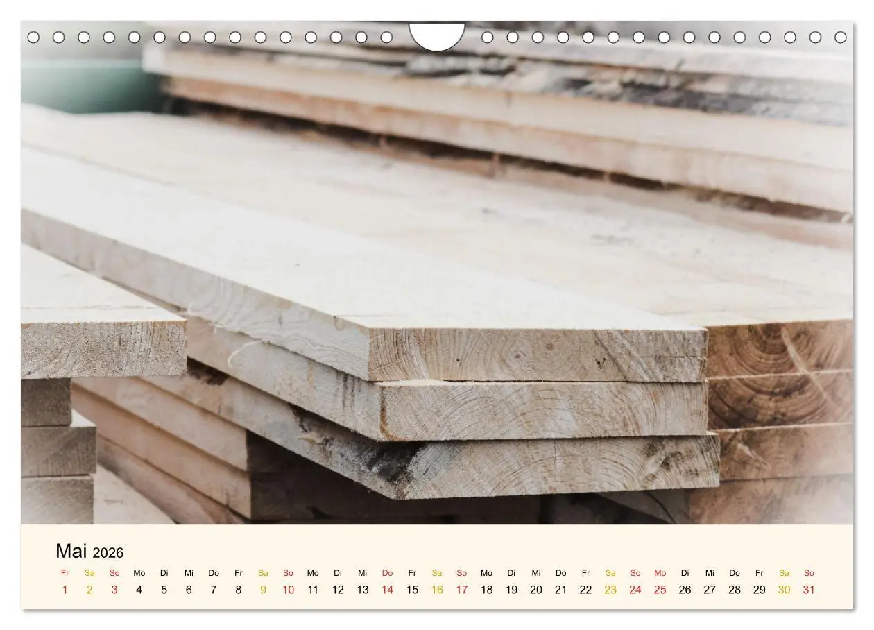 Bild: 9783457632840 | Faszination Holz (Wandkalender 2026 DIN A4 quer), CALVENDO...