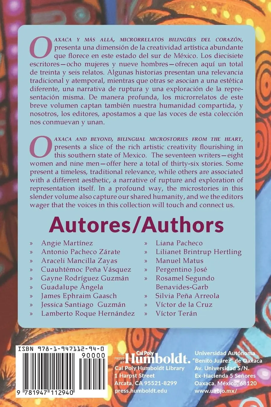 Rückseite: 9781947112940 | Oaxaca y Más Allá | Rosamel Segundo Benavides-Garb (u. a.) | Buch