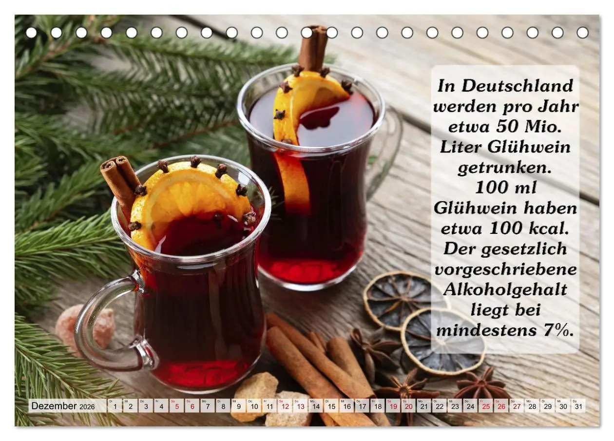 Bild: 9783457622940 | Wissenswertes über Wein (Tischkalender 2026 DIN A5 quer), CALVENDO...