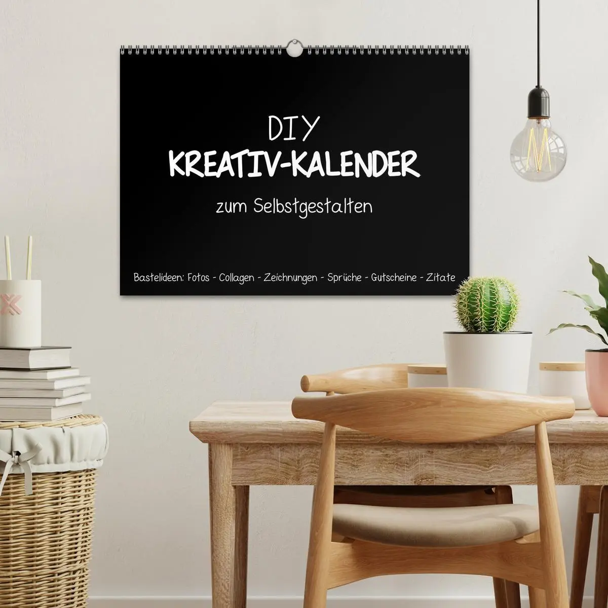 Bild: 9783457792940 | Bastelkalender: DIY Kreativ-Kalender -schwarz- (Wandkalender 2026...