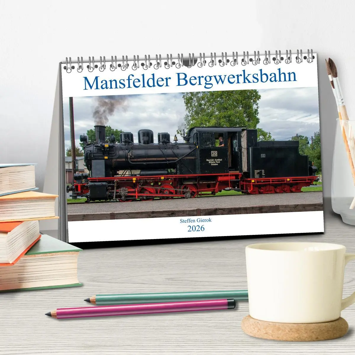 Bild: 9783457862940 | Mansfelder Bergwerksbahn (Tischkalender 2026 DIN A5 quer), CALVENDO...