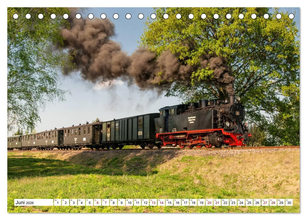 Bild: 9783457862940 | Mansfelder Bergwerksbahn (Tischkalender 2026 DIN A5 quer), CALVENDO...