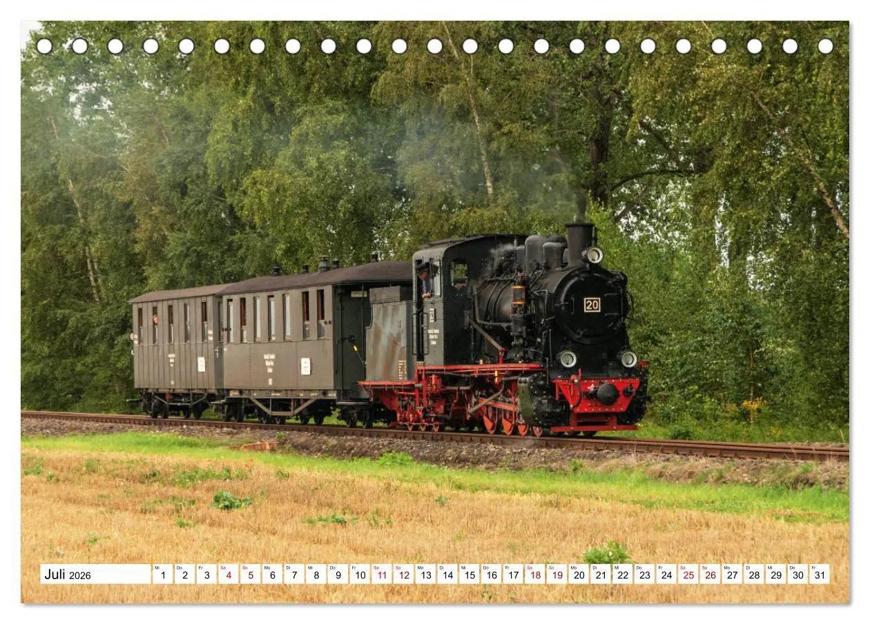 Bild: 9783457862940 | Mansfelder Bergwerksbahn (Tischkalender 2026 DIN A5 quer), CALVENDO...