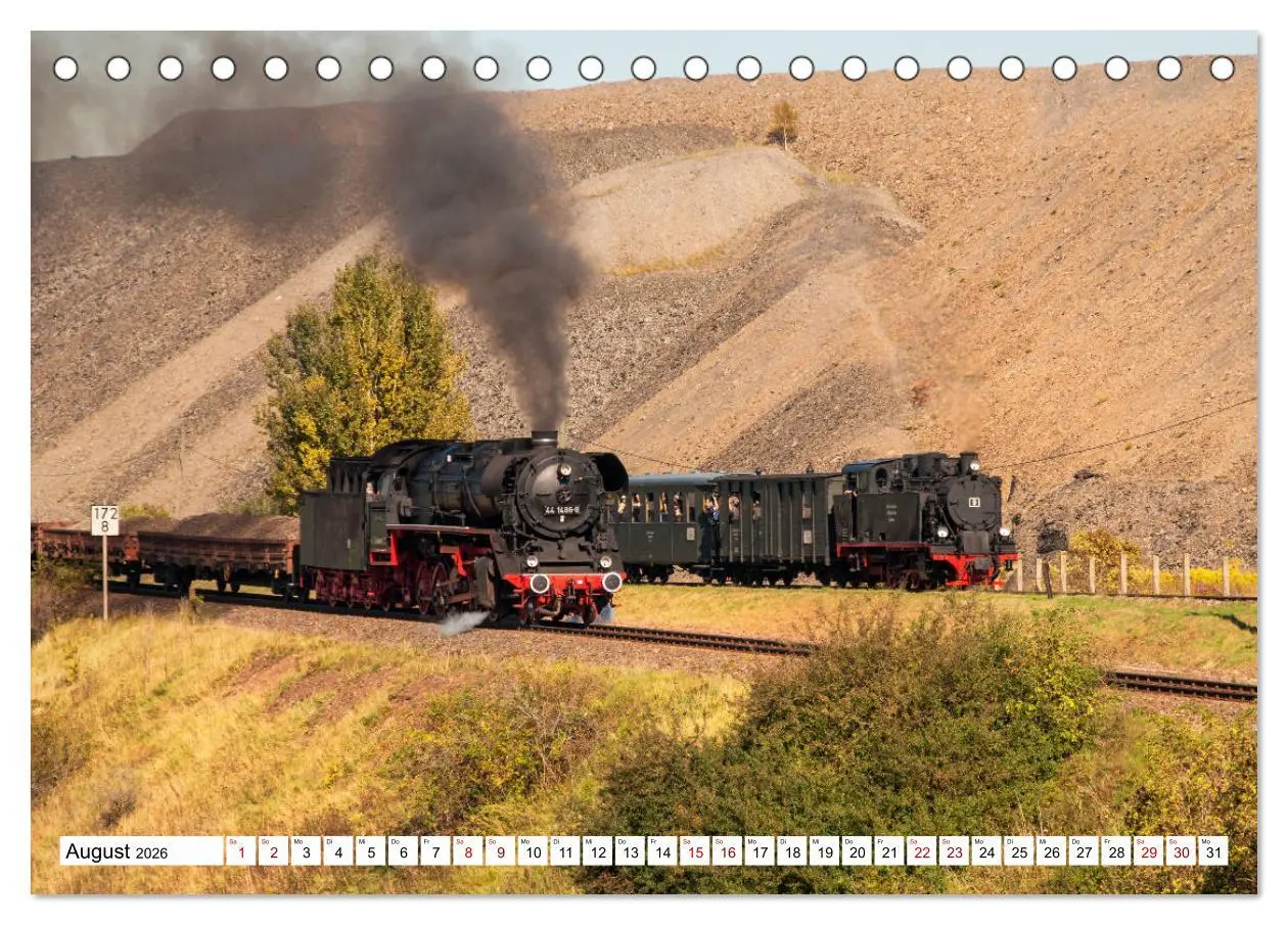 Bild: 9783457862940 | Mansfelder Bergwerksbahn (Tischkalender 2026 DIN A5 quer), CALVENDO...
