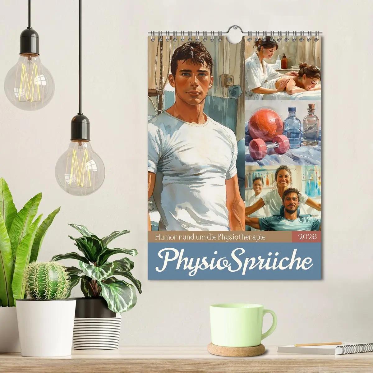 Bild: 9783516262940 | Physiosprüche (Wandkalender 2026 DIN A4 hoch), CALVENDO Monatskalender