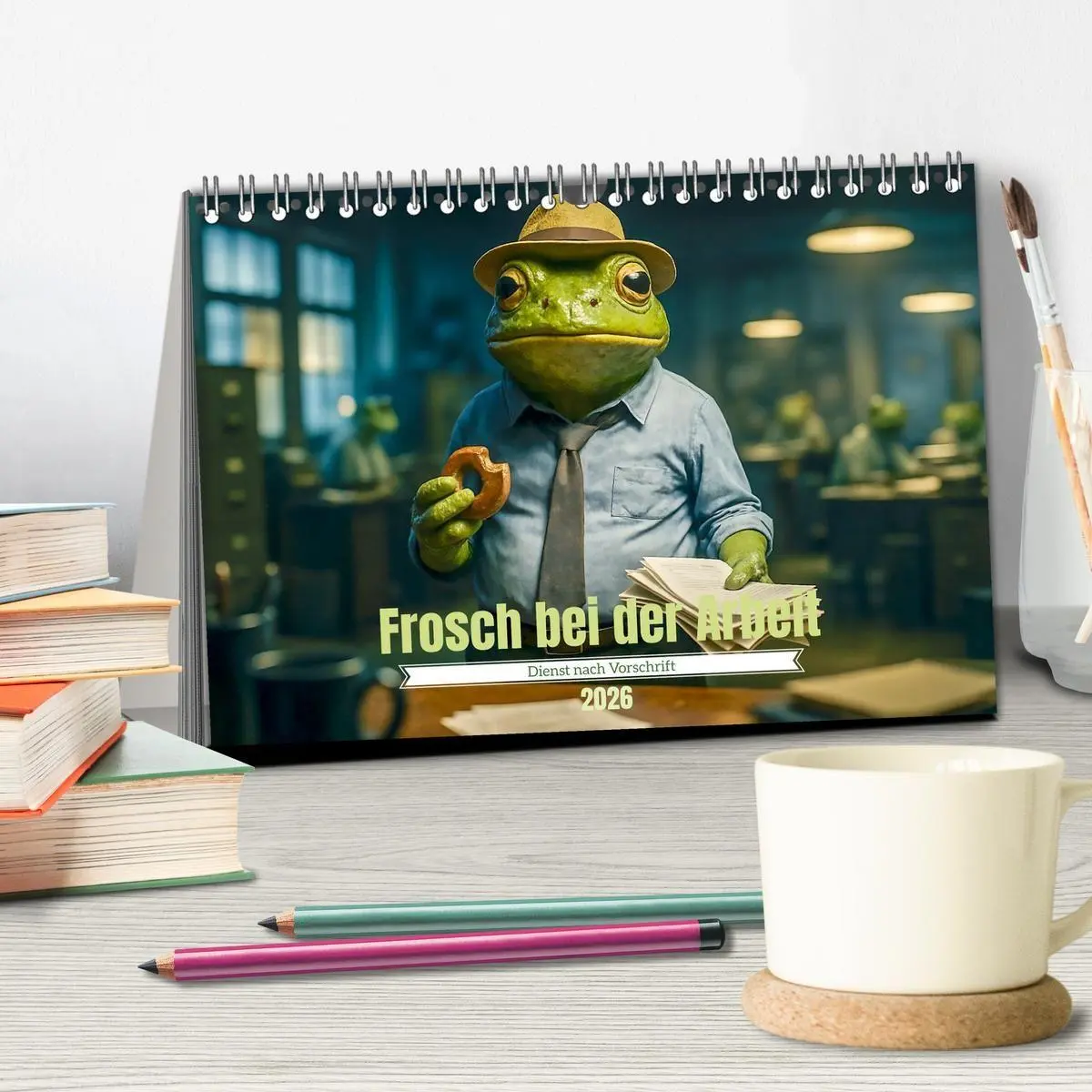 Bild: 9783516712940 | Frosch bei der Arbeit- Dienst nach Vorschrift (Tischkalender 2026...