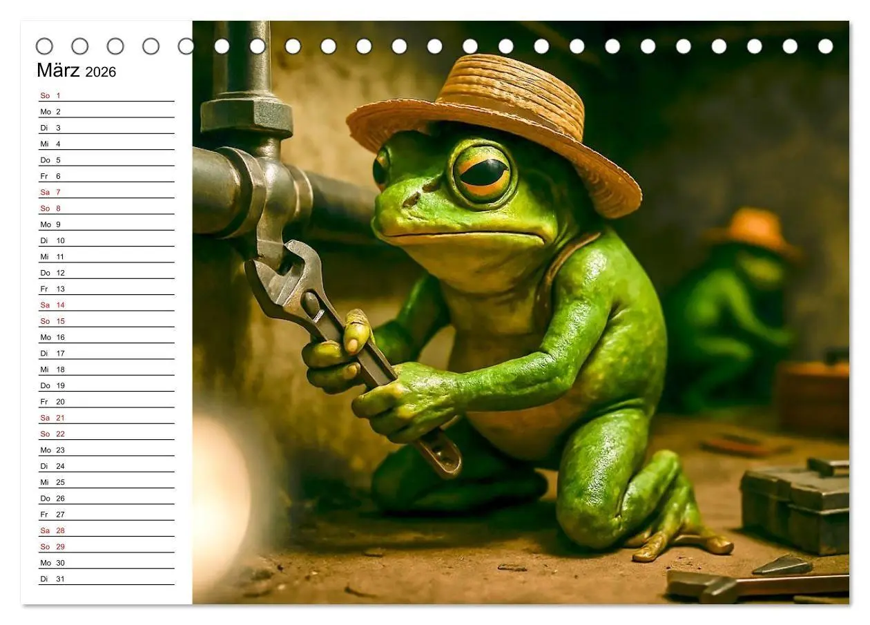 Bild: 9783516712940 | Frosch bei der Arbeit- Dienst nach Vorschrift (Tischkalender 2026...
