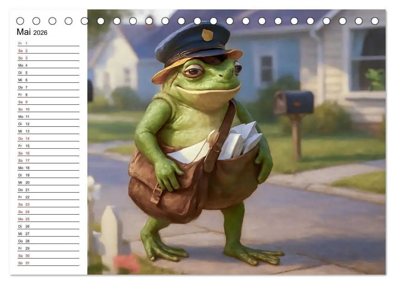 Bild: 9783516712940 | Frosch bei der Arbeit- Dienst nach Vorschrift (Tischkalender 2026...