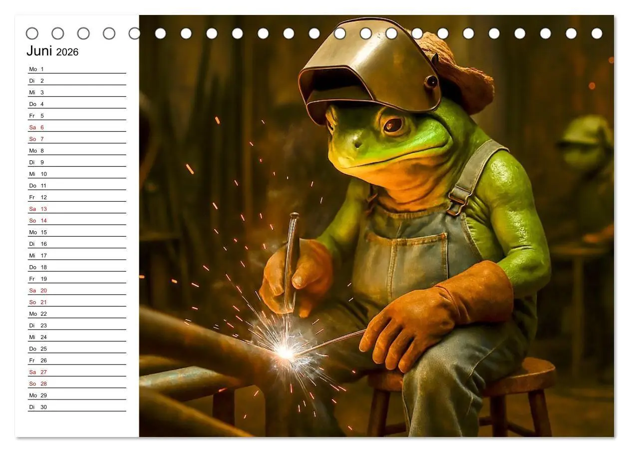 Bild: 9783516712940 | Frosch bei der Arbeit- Dienst nach Vorschrift (Tischkalender 2026...