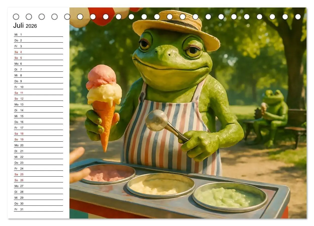 Bild: 9783516712940 | Frosch bei der Arbeit- Dienst nach Vorschrift (Tischkalender 2026...