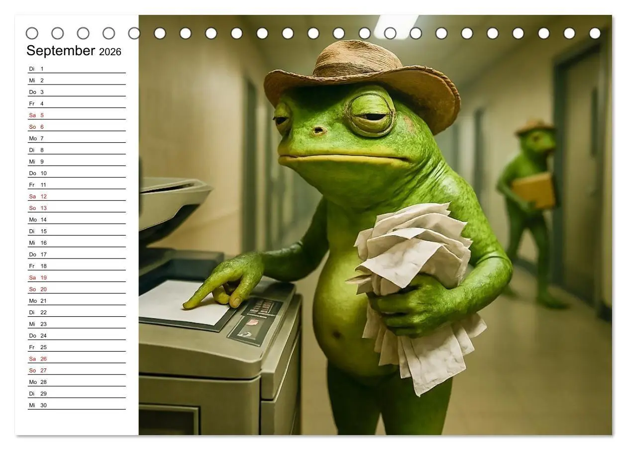 Bild: 9783516712940 | Frosch bei der Arbeit- Dienst nach Vorschrift (Tischkalender 2026...